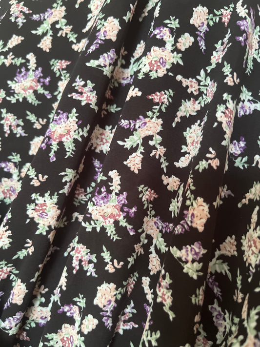 فستان بأكمام قصيرة Maxi floral dress