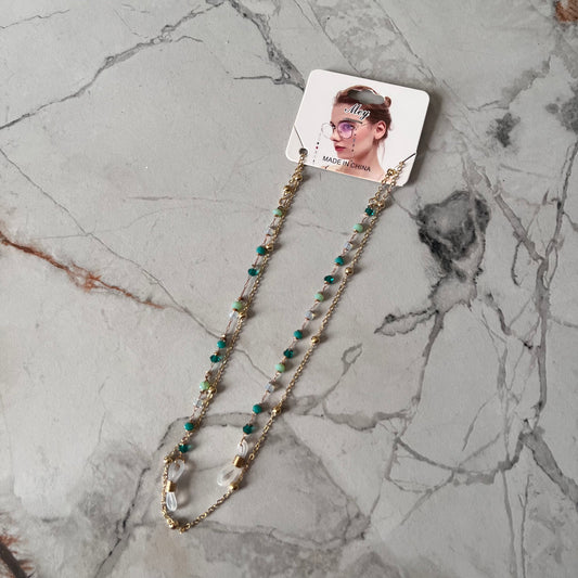 سلسلة نظارة مطرزة
حبل نظارات مضاد للانزلاق مع خرز ملون، مثالي لأزياء الصيف، سلسلة نظارات عصرية | إكسسوار نظارات عصري أنيق
Beaded Eyeglass Chain
Colorful Summer Fashion, Sunglasses Chain
Stylish modern eyewear accessory
Versatile Fashion Glass Necklace & Bracelet, Anti-Slip Eyewear Lanyard with Colorful Shell Beads, Ideal for Summer Fashion, Fashion Fashion Glasses Chain|Ethnic Fashion Accessory|Chic Fashion Glasses Accessory