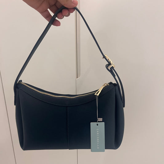 شنطة كريسبيلا حجم وسط كحلي Chrisbella midume navy hand bag