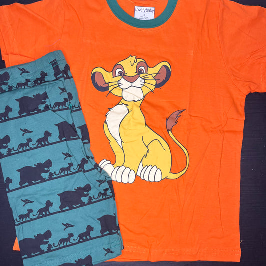 Toddler boys casual pajama set طقم لبس نوم أولاد