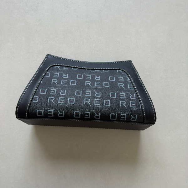 حقيبة لون أسود بنمط أحرف  Monogram patterned black color handbag